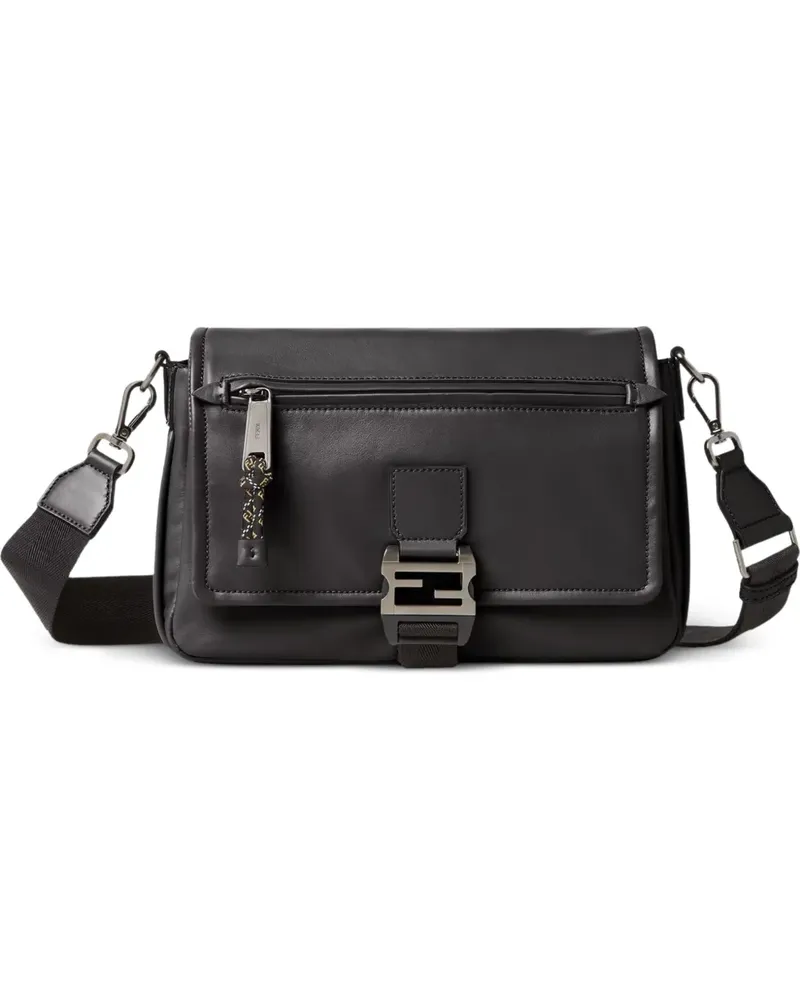 Fendi Flux buckle-fastening messenger bag - Schwarz Schwarz
