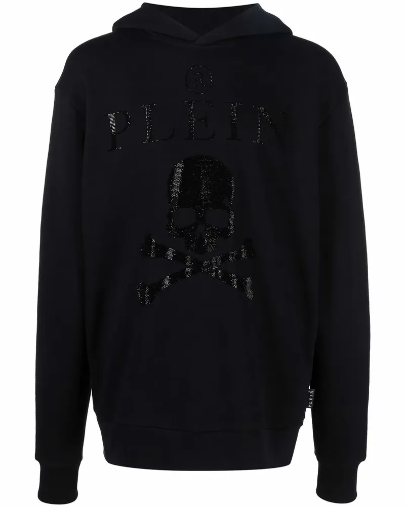 Philipp Plein Hoodie mit Kristallen - Schwarz Schwarz