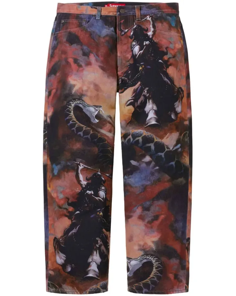 Supreme Being Frazetta Jeans - Braun Braun