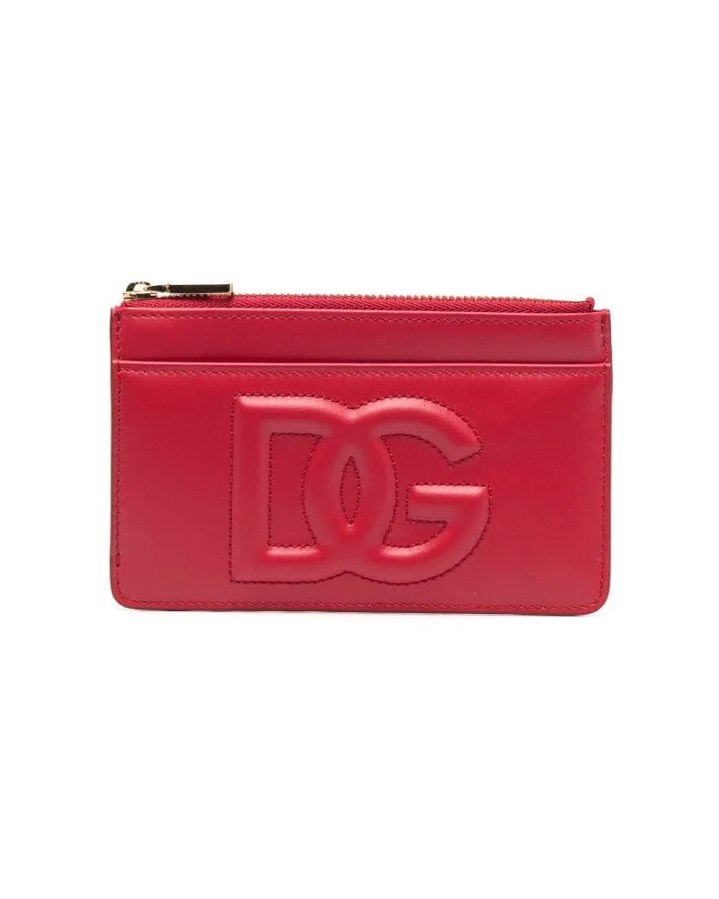 Dolce & Gabbana Portemonnaie mit DG-Logo - Rot Rot