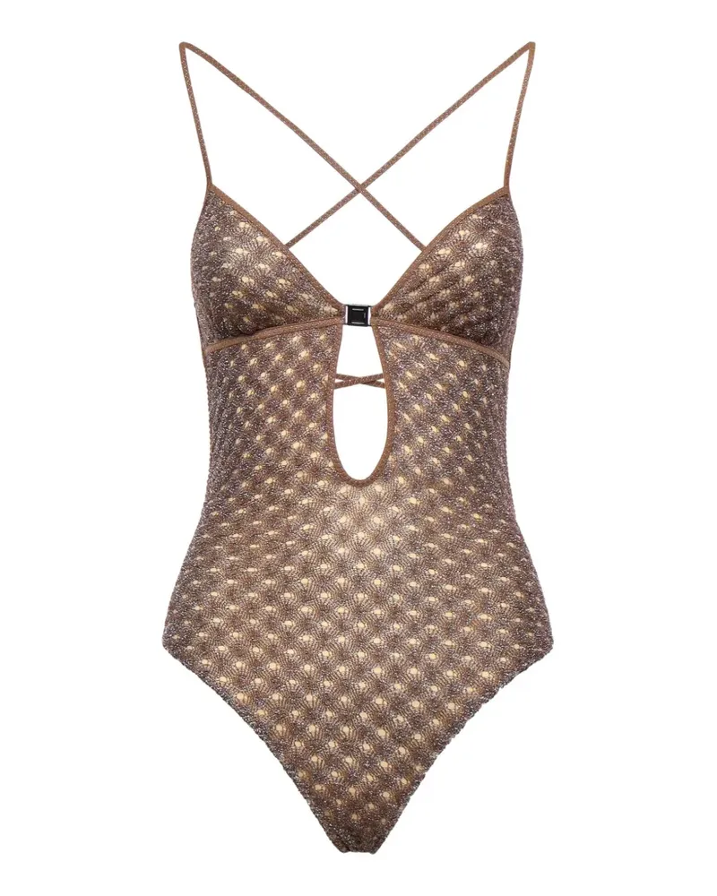 Missoni cut-out swimsuit - Braun Braun