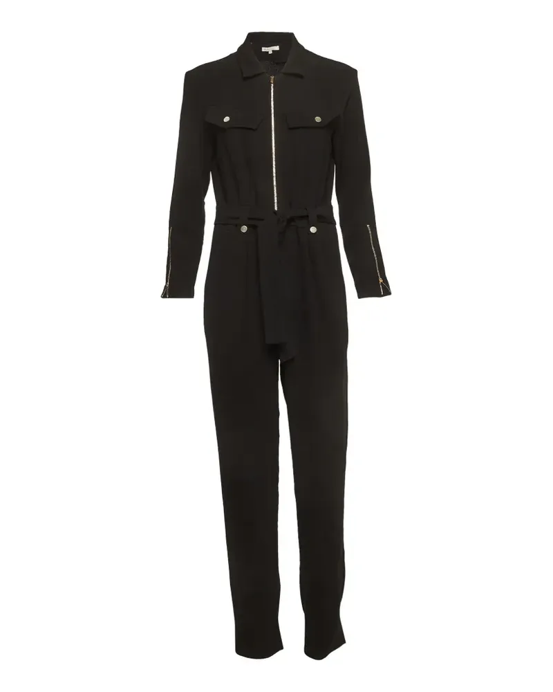 Maje Jumpsuit aus Krepp - Schwarz Schwarz