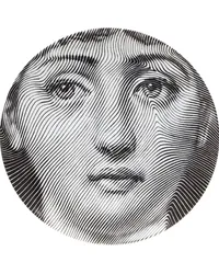 Fornasetti Wandteller mit Frauengesicht Grau