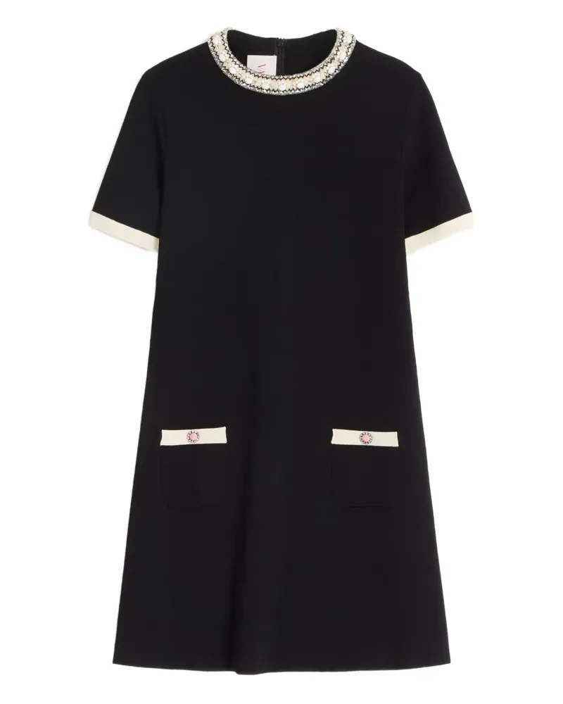 Valentino Garavani Besticktes Minikleid - Schwarz Schwarz