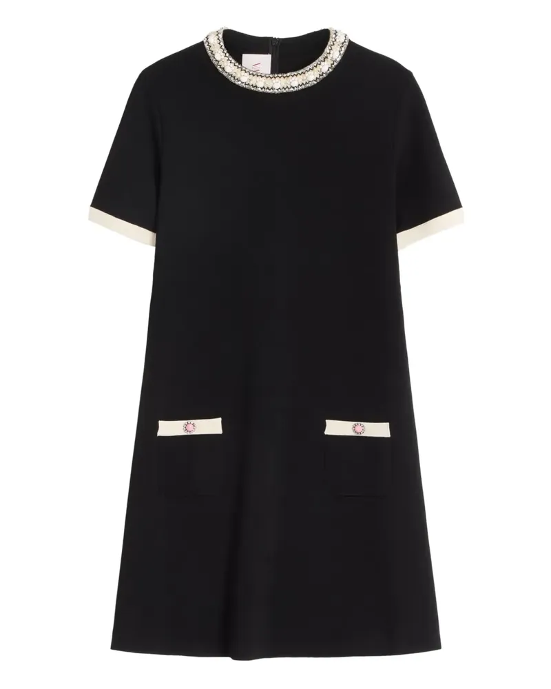 Valentino Garavani Besticktes Minikleid - Schwarz Schwarz