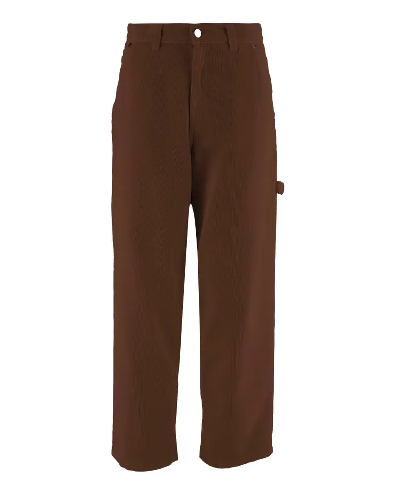 Haikure corduroy straight-leg trousers - Braun Braun