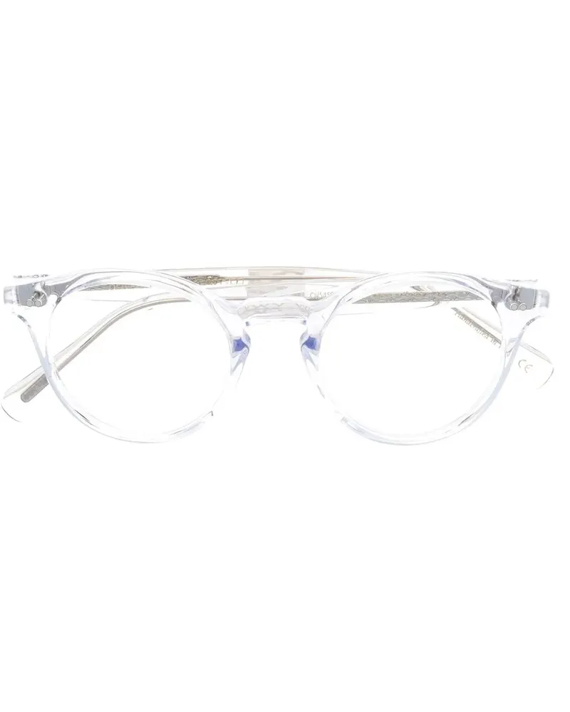 Oliver Peoples Brille mit transparentem Gestell - Weiß Weiß