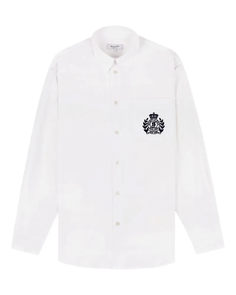 SPORTY & RICH pocket embroidered top - Weiß Weiß