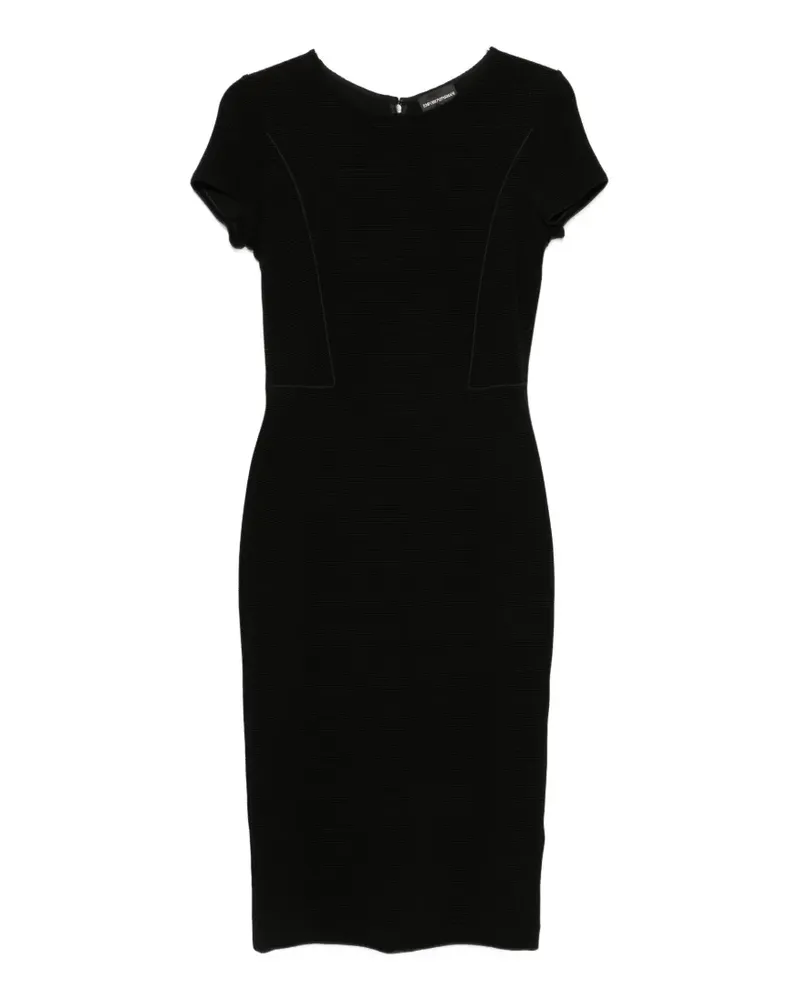 Emporio Armani Kurzärmeliges Kleid - Schwarz Schwarz