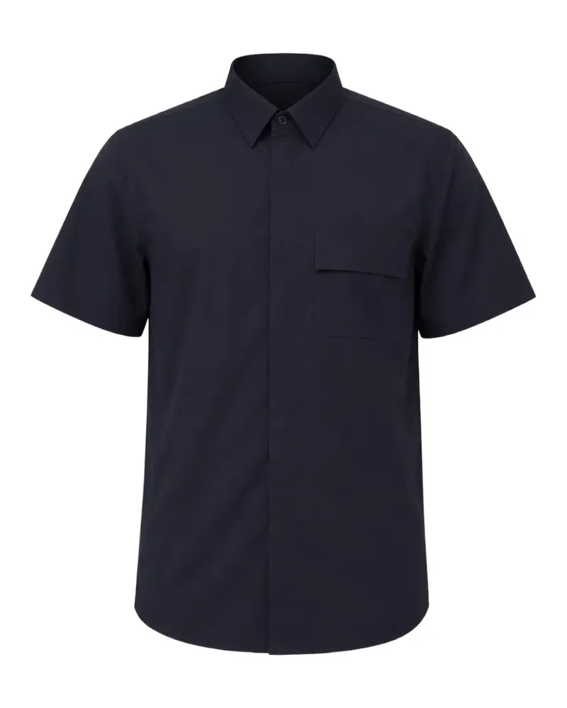 PT TORINO short-sleeved patch-pocket shirt - Blau Blau