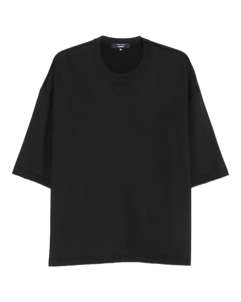 Comme des Garçons oversized logo-tag T-shirt - Schwarz Schwarz