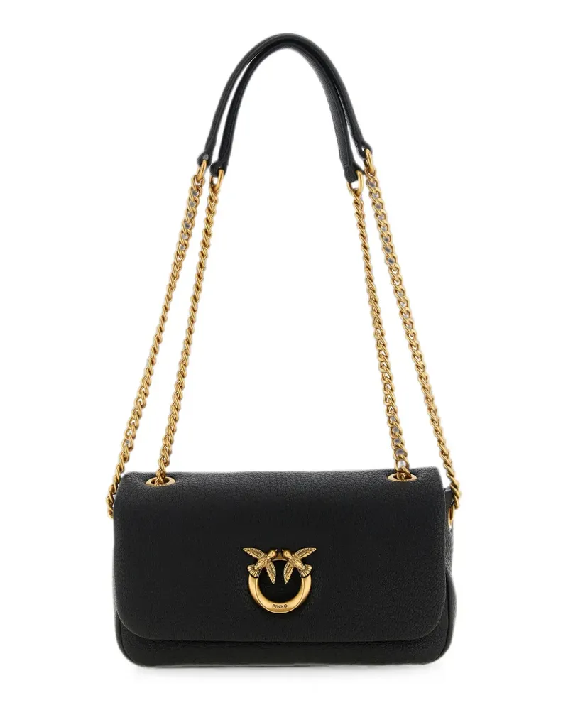 Pinko Love Birds buckle shoulder bag - Schwarz Schwarz