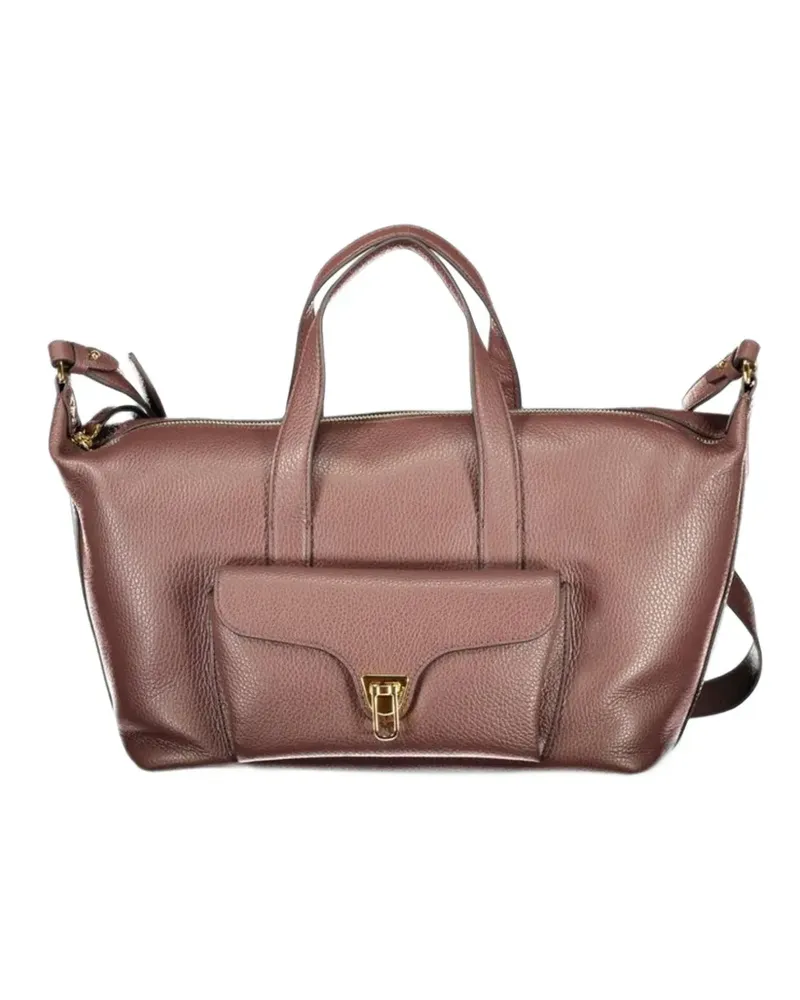 Coccinelle grained leather tote bag - Braun Braun