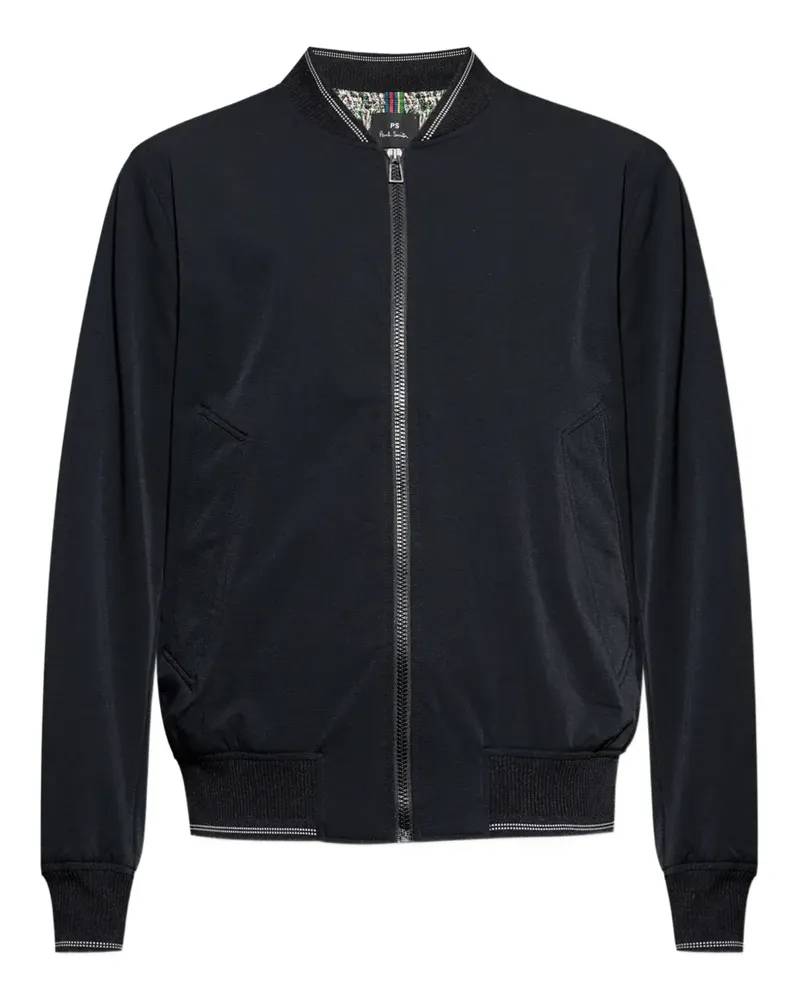 Paul Smith Bomberjacke mit Logo-Schild - Schwarz Schwarz