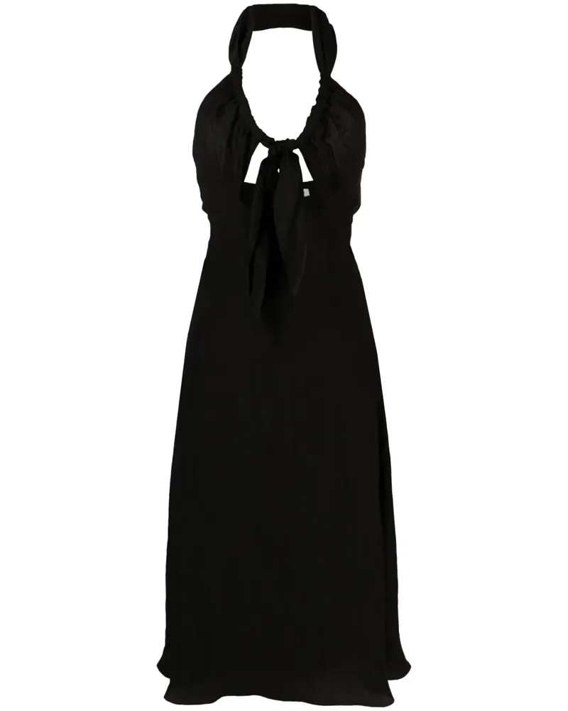 Sandro Kleid mit Cut-Outs - Schwarz Schwarz