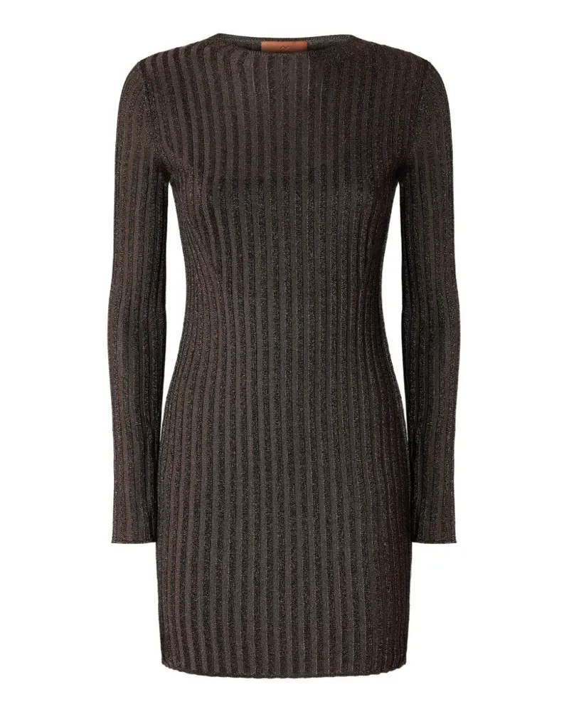 Missoni Geripptes Minikleid aus Lamé-Viskose - Braun Braun