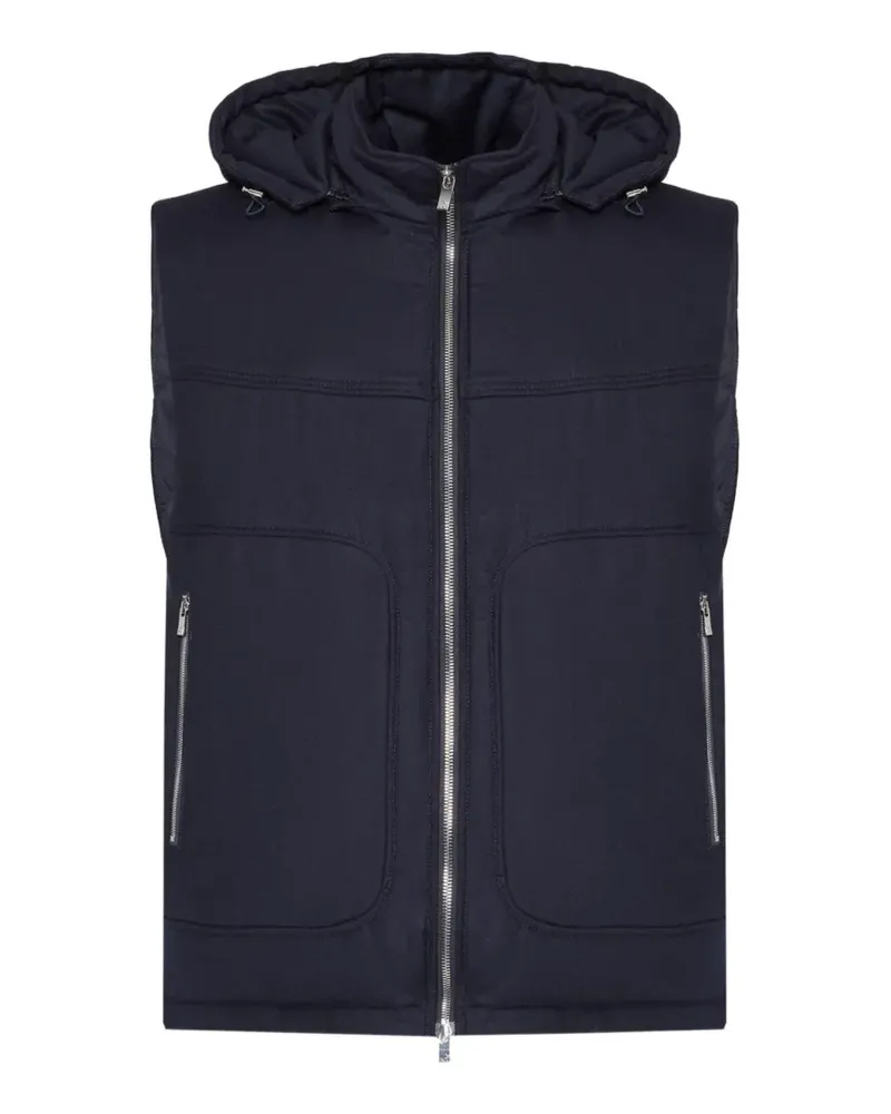 Tombolini Kapuzenweste mit Reißverschluss - Blau Blau