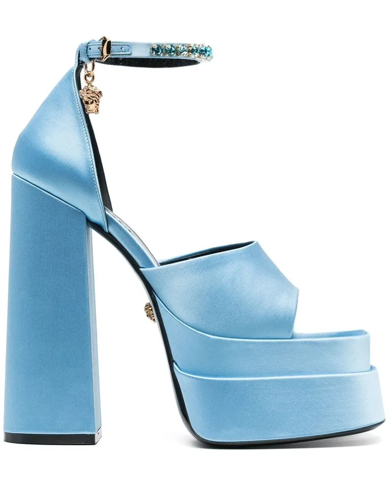 Versace Medusa Head Plateau-Sandalen - Blau Blau
