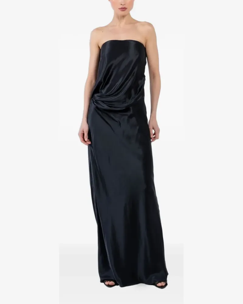 The Sei draped strapless gown - Blau Blau