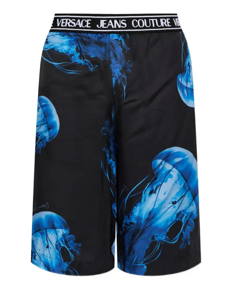 Versace Jeans jellyfish-print shorts - Schwarz Schwarz