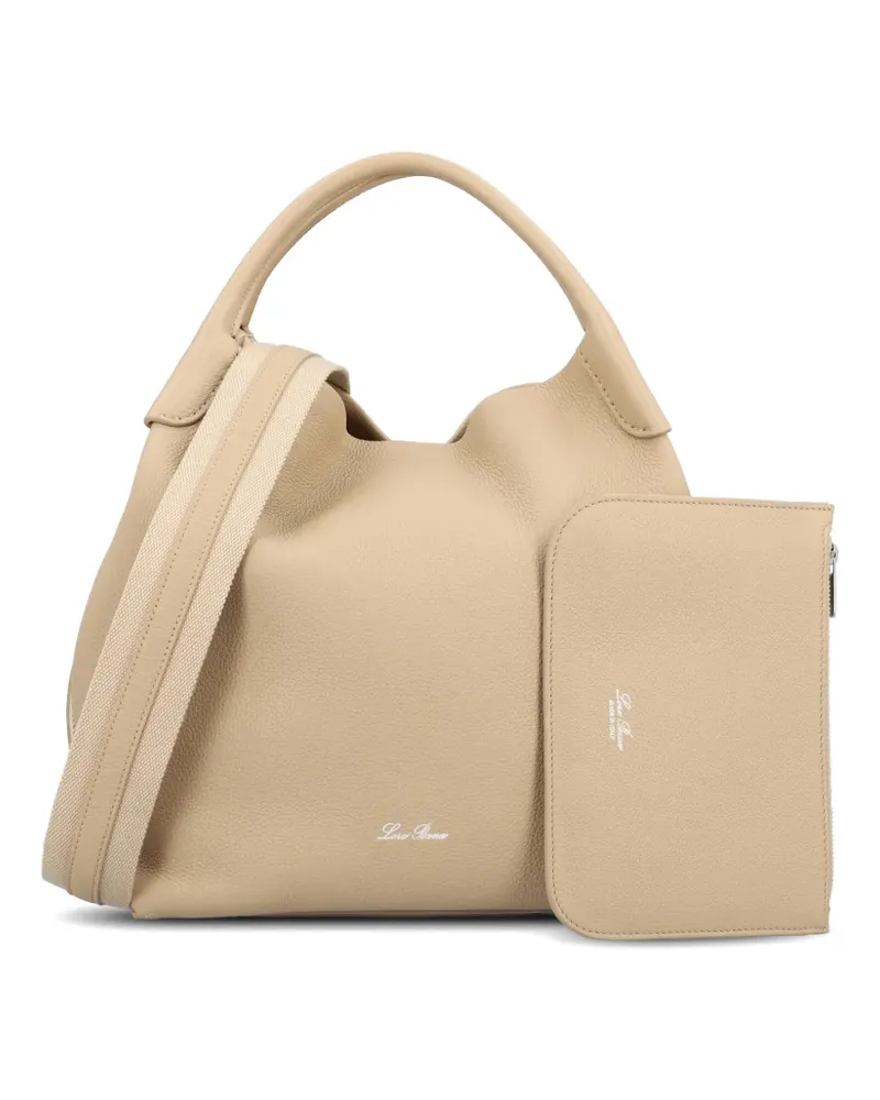 Loro Piana large Bale tote bag - Nude Nude
