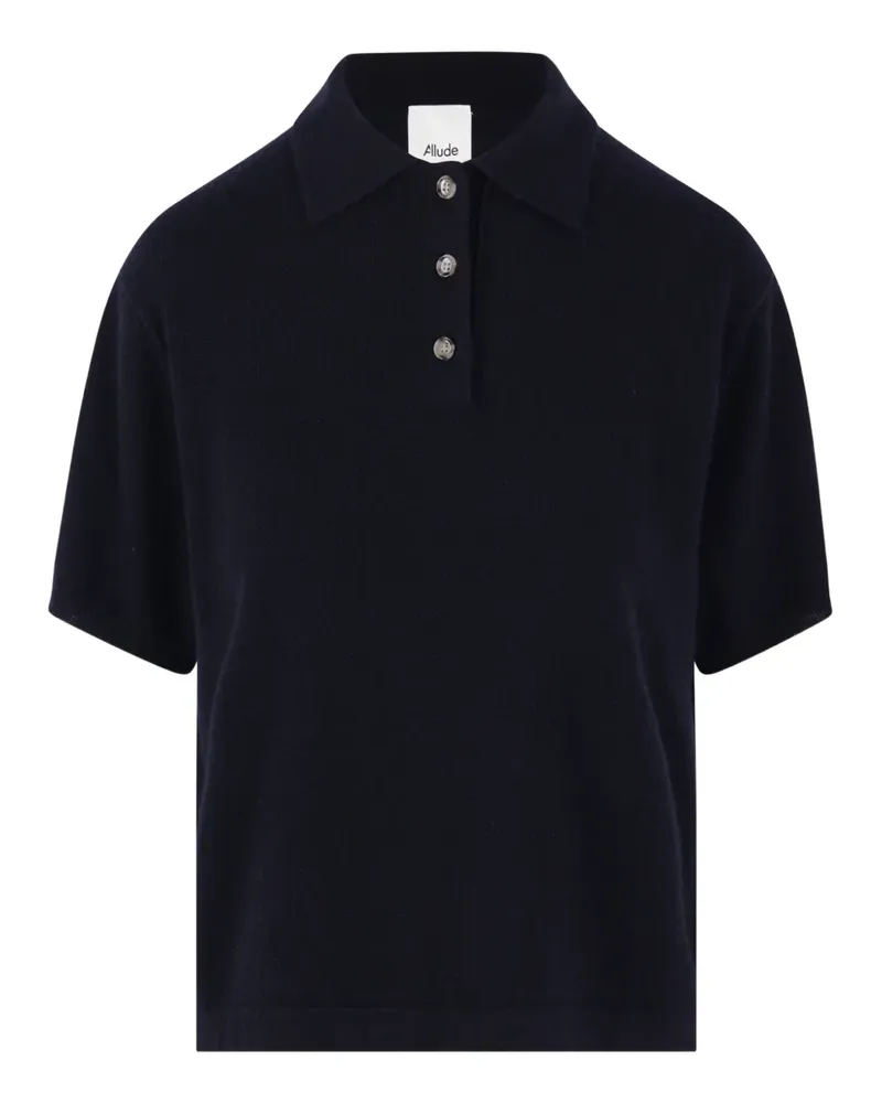 ALLUDE three-button polo shirt - Schwarz Schwarz