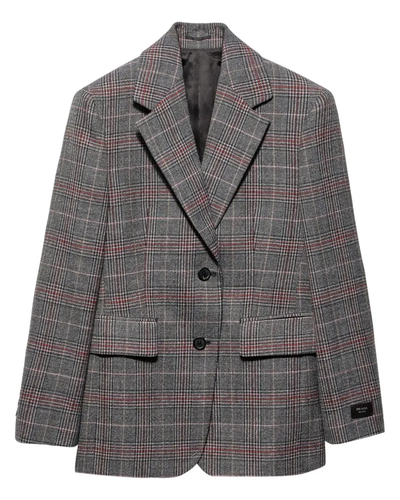 Prada Blazer mit Prince-of-Wales-Karomuster - Braun Braun