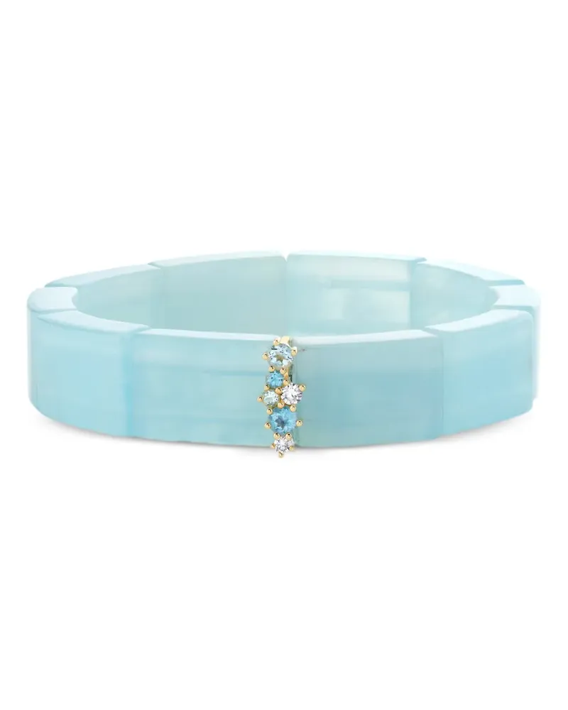 Sydney Evan Spacerarmband mit Aquamarin und Diamanten - Blau Blau