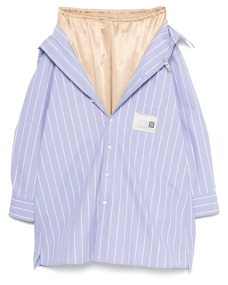 MIHARAYASUHIRO Petit Coat Midirock aus Hemd - Blau Blau