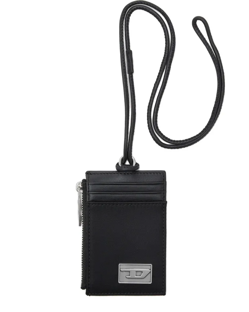 Diesel multi-pockets badge holder - Schwarz Schwarz