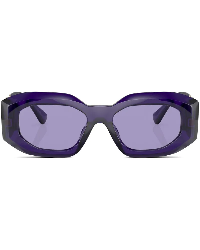 Versace Sonnenbrille mit geometrischem Gestell - Violett Violett