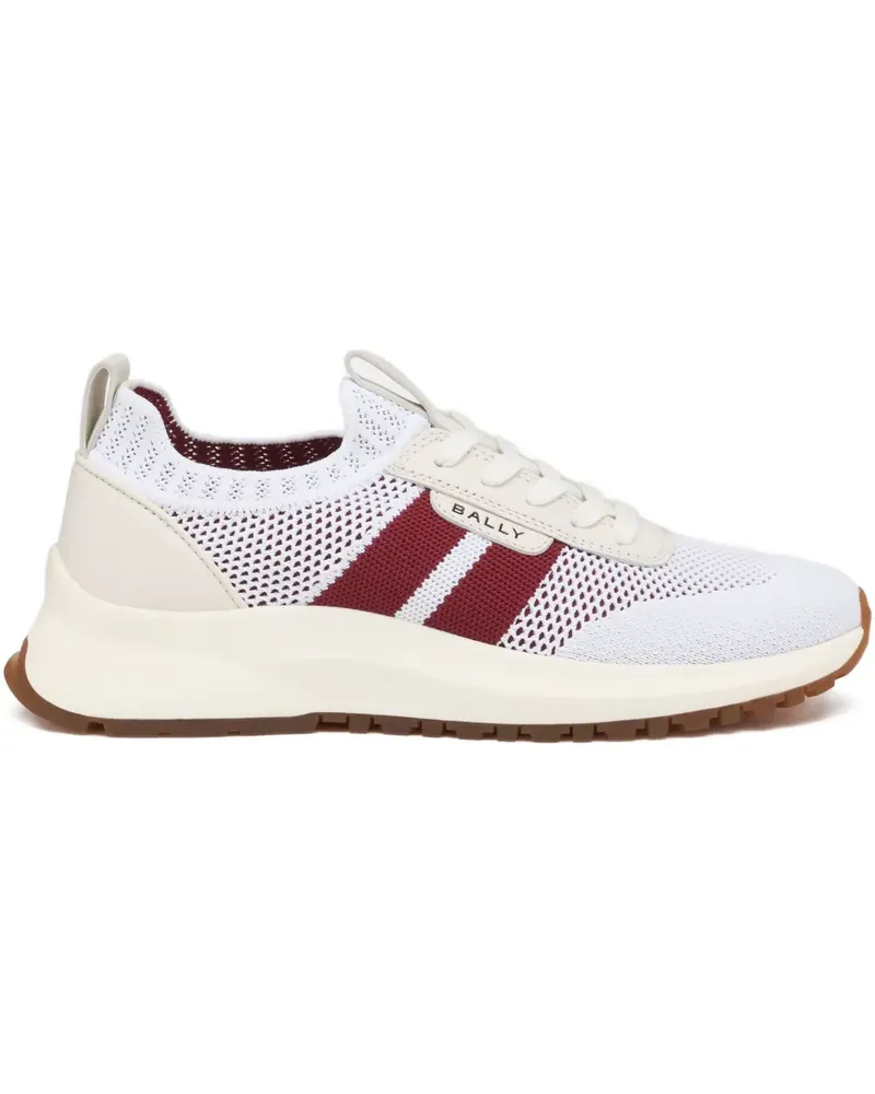 Bally Gestrickte Sneakers mit Schleifendetail - Weiß Weiß