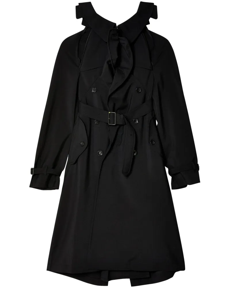Junya Watanabe Midikleid im Trenchcoat-Stil - Schwarz Schwarz