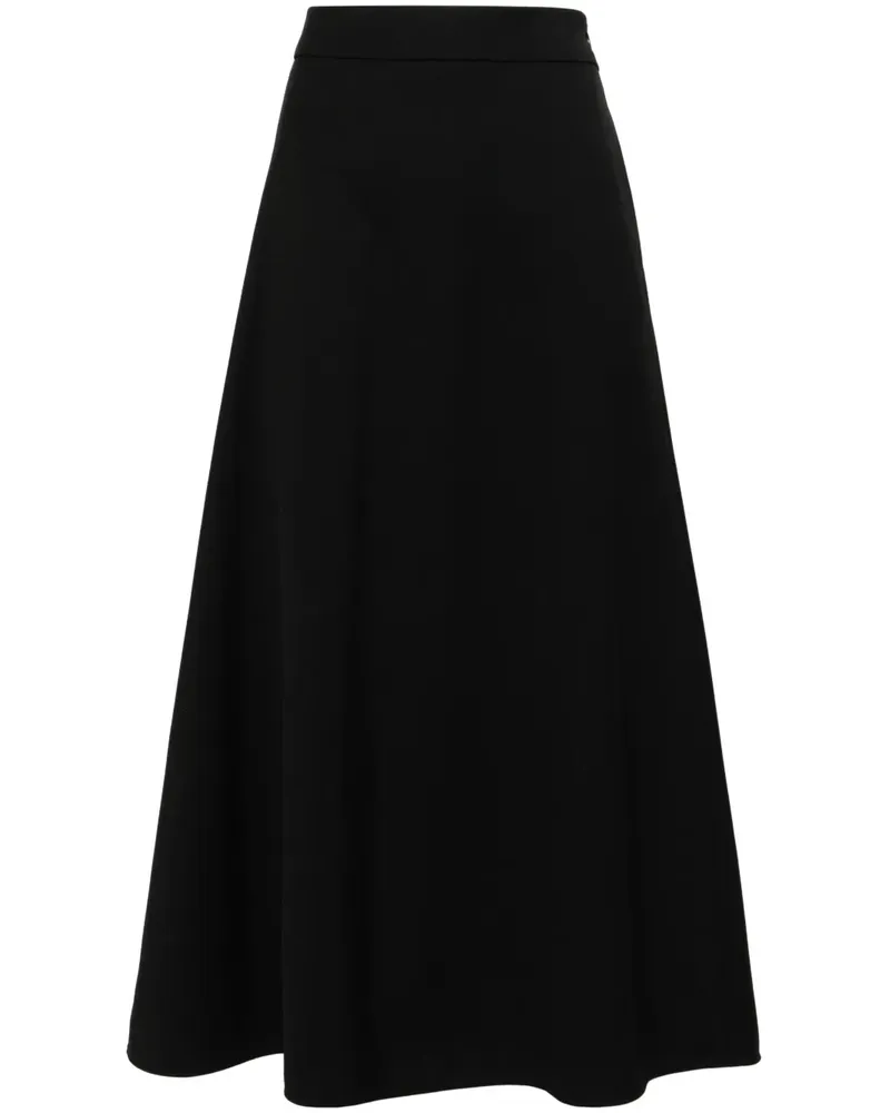 WARDROBE.NYC Midirock in A-Linie - Schwarz Schwarz