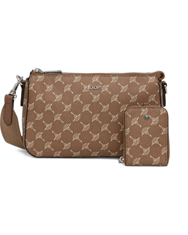 JOOP! logo-patterned cross-body bag - Braun Braun