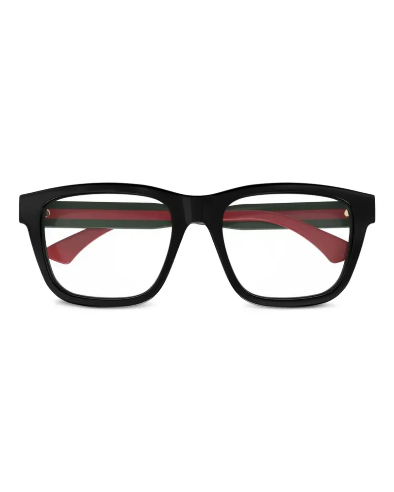 Gucci Brille mit Logo - Schwarz Schwarz