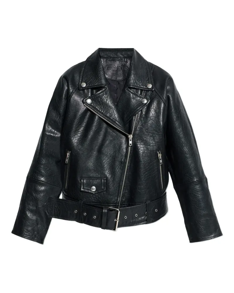 STAND Romy zip jacket - Schwarz Schwarz