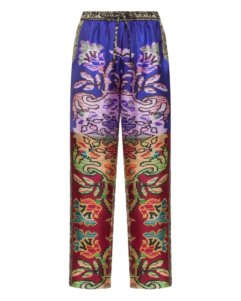 Pierre-Louis Mascia all-over print trousers - Violett Violett