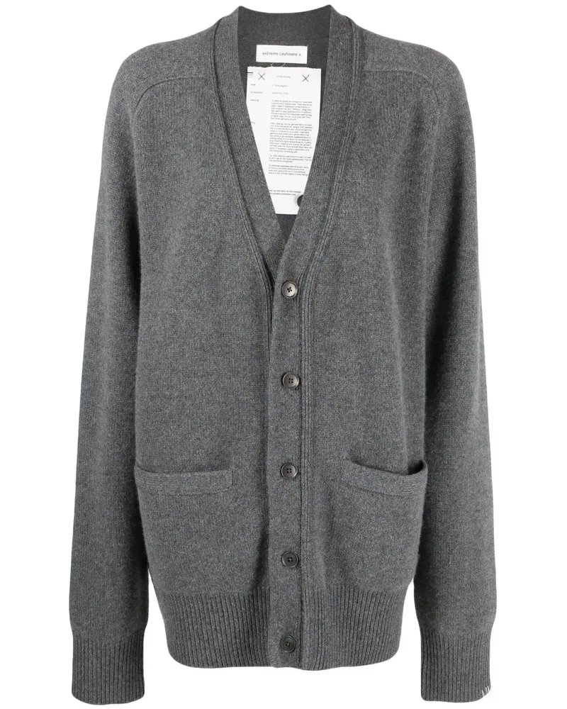 extreme cashmere Gestrickter Cardigan - Grau Grau