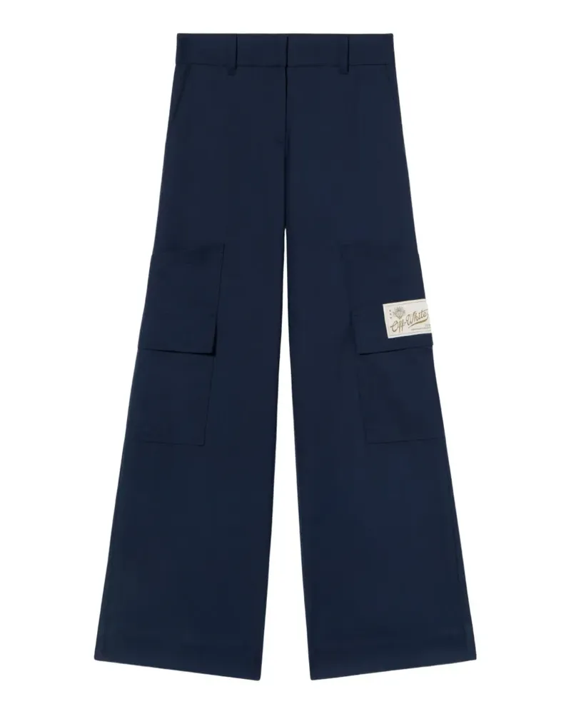 OFF-WHITE Hose mit aufgesetzter Tasche - Blau Blau