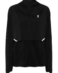 ON Running J Core Kapuzenjacke mit Logo-Print Schwarz