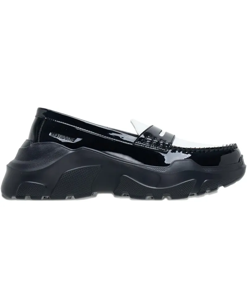 WE 11 DONE two-toned platform loafers - Schwarz Schwarz