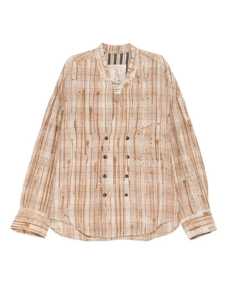 Ziggy Chen plaid jacket - Nude Nude