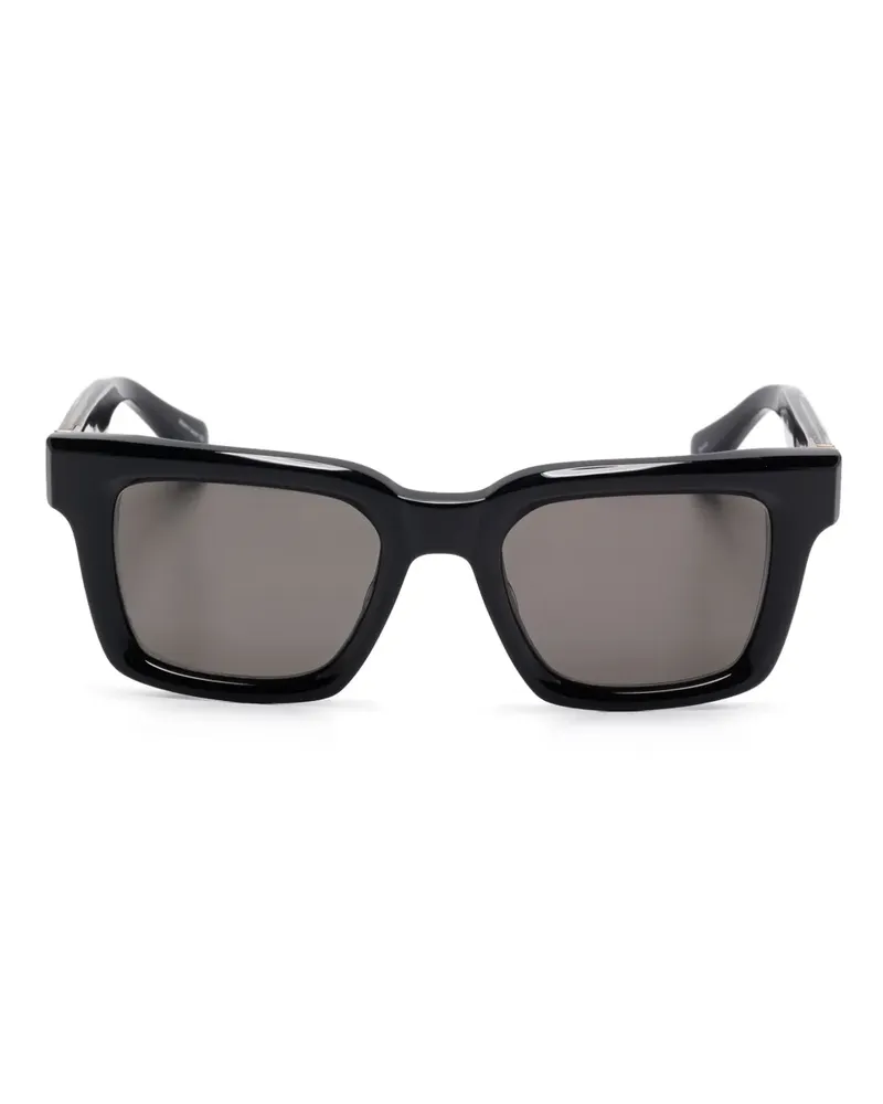 MATSUDA Sonnenbrille mit eckigem Gestell - Schwarz Schwarz