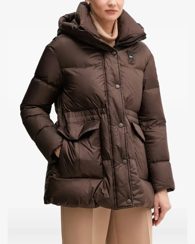 Blauer hooded puffer jacket - Braun Braun