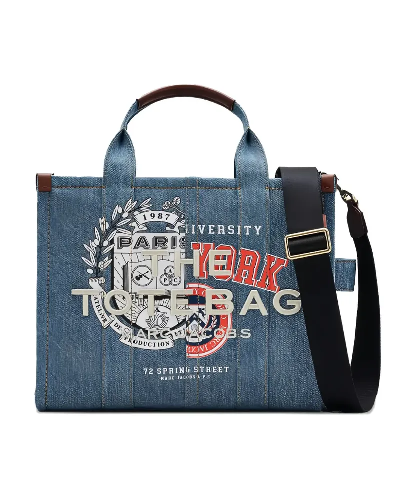 Marc Jacobs x A.P.C graphic-print tote bag - Blau Blau