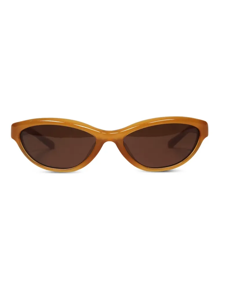Jacquemus Sonnenbrille mit ovalem Gestell - Orange Orange