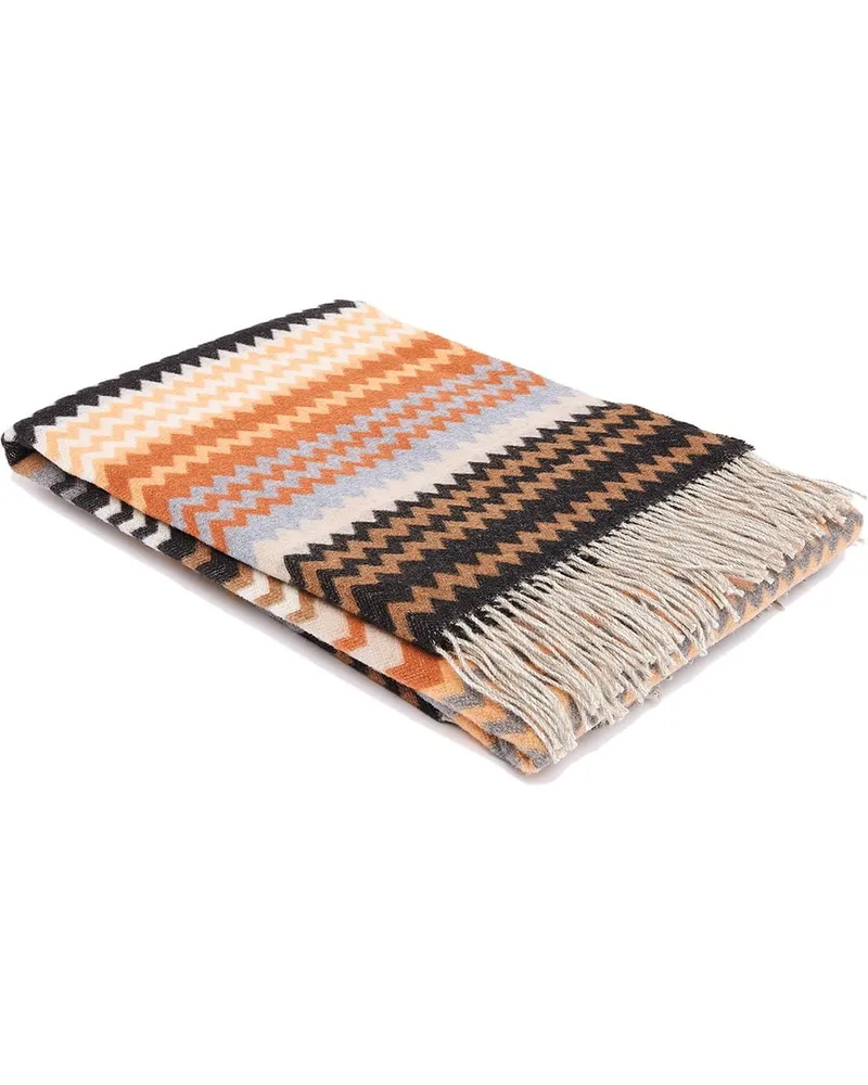 Missoni Home Humbert Überwurf mit Zickzackmuster - Schwarz Schwarz