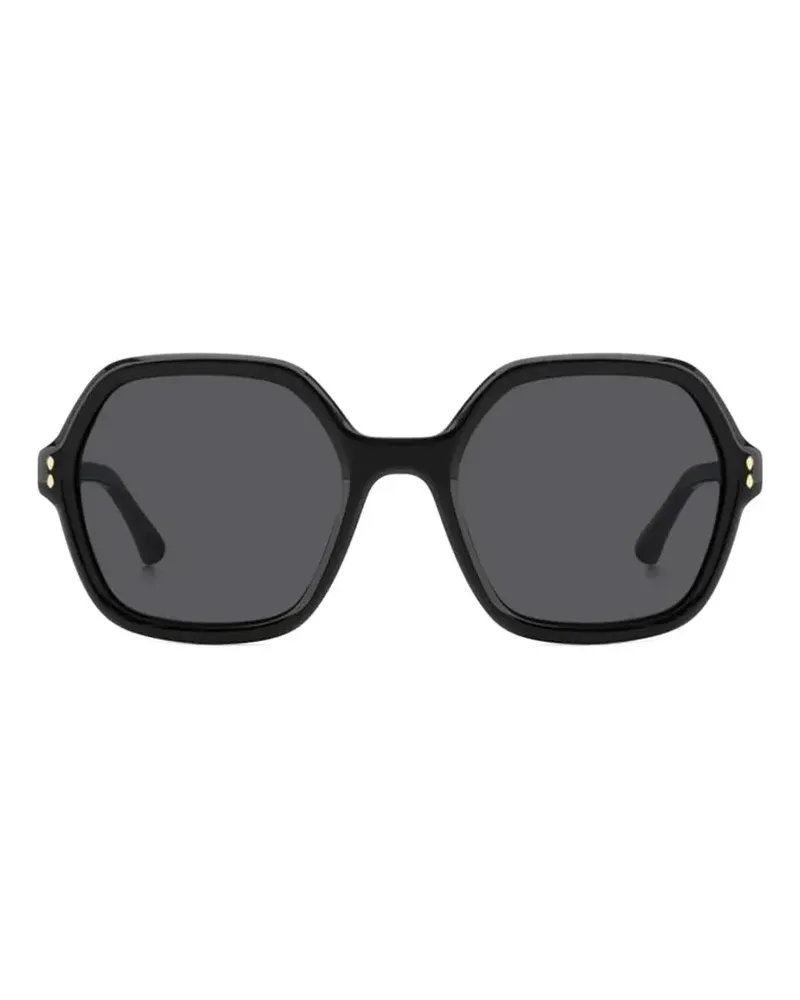 Isabel Marant geometric-frame sunglasses - Schwarz Schwarz