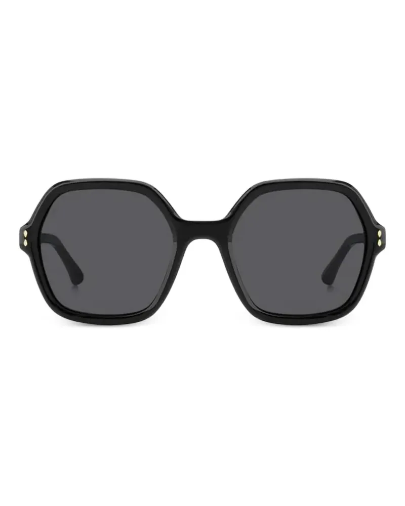 Isabel Marant geometric-frame sunglasses - Schwarz Schwarz